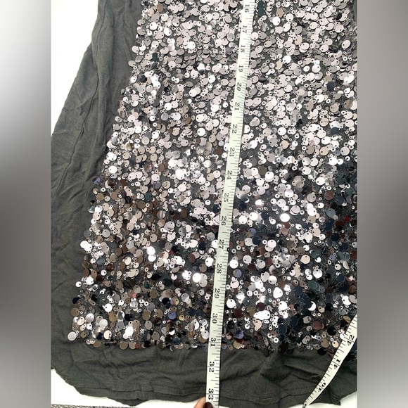 Susana Monaco Gray with Silver & Black Sequins Size S-M - Picture 5 of 5